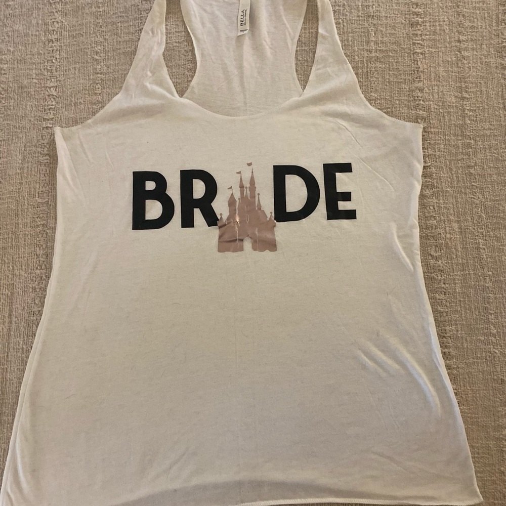 Disney Bride tank top, Women’s L, NWOT